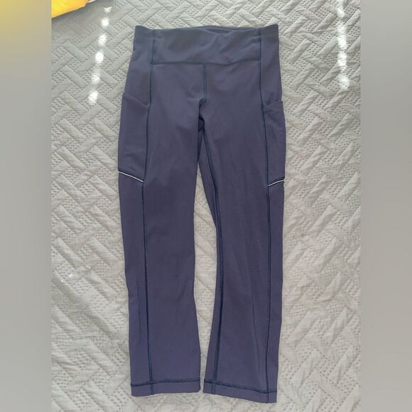 Lululemon Blue Activewear Leggings - Picture 1 of 7
